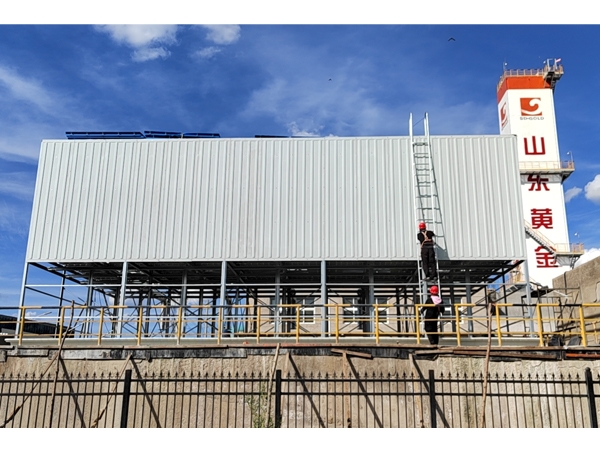 山東黃金無風（fēng）機冷卻塔